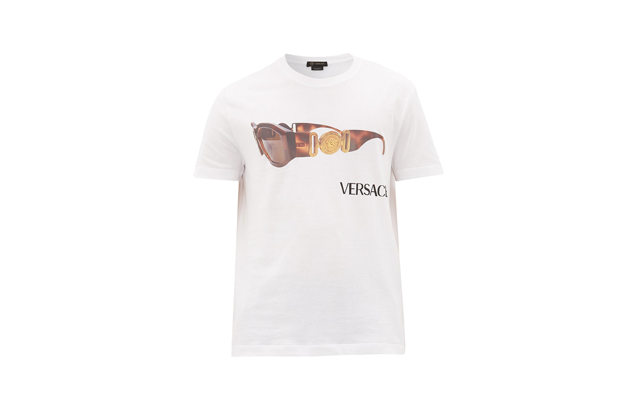 Versace Vintage-Sunglasses & Logo-Print T-Shirt | Hypebeast