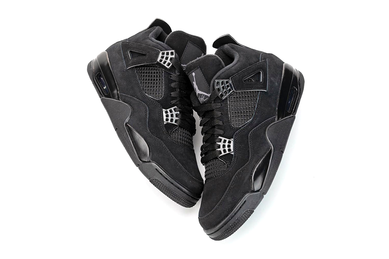Shoes Mens Shoes Sneakers & Athletic Shoes Hi Tops Custom AJ4 Black Cats Size UK9 