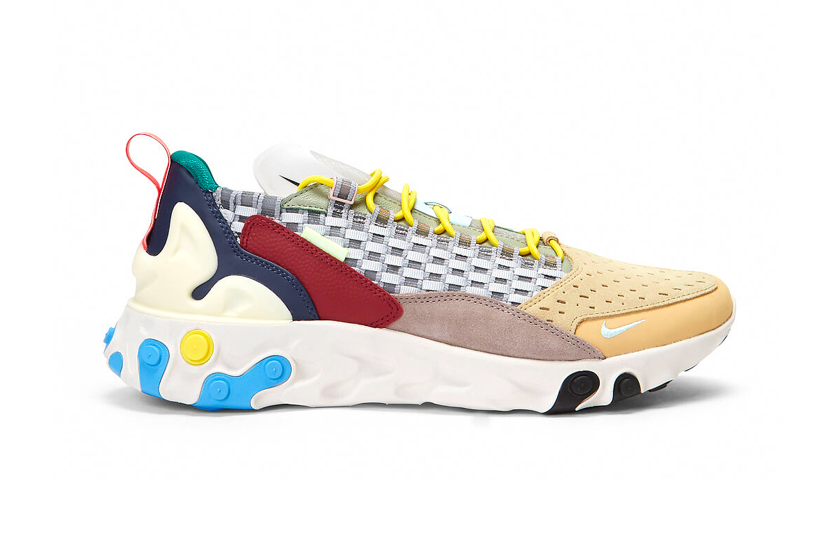 Nike React Sertu wolf Grey AT5301 001 multi color sneakers shoes trainers runners kicks lifestyle woven grosgrain fall winter 2019 footwear foam midsole suede leather rubber the 10th