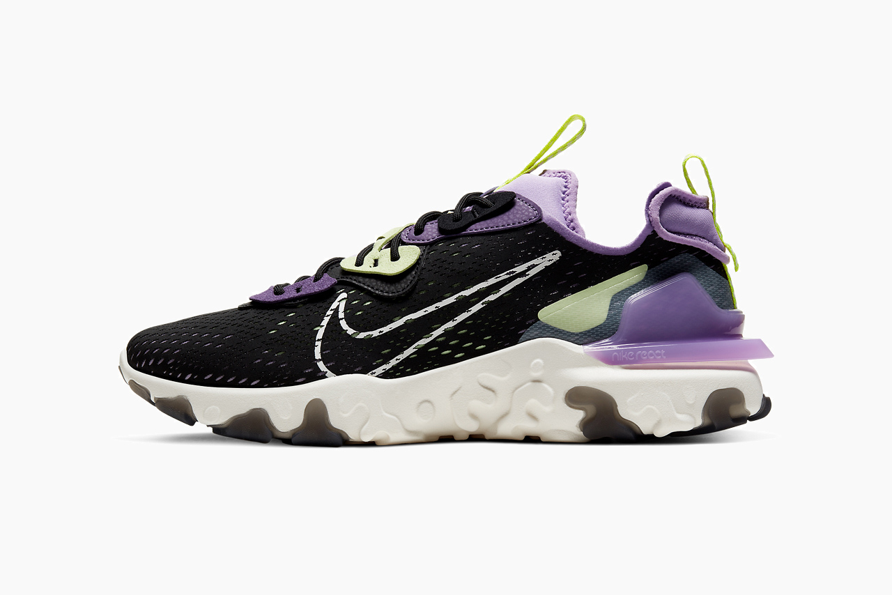 purple and green nikes