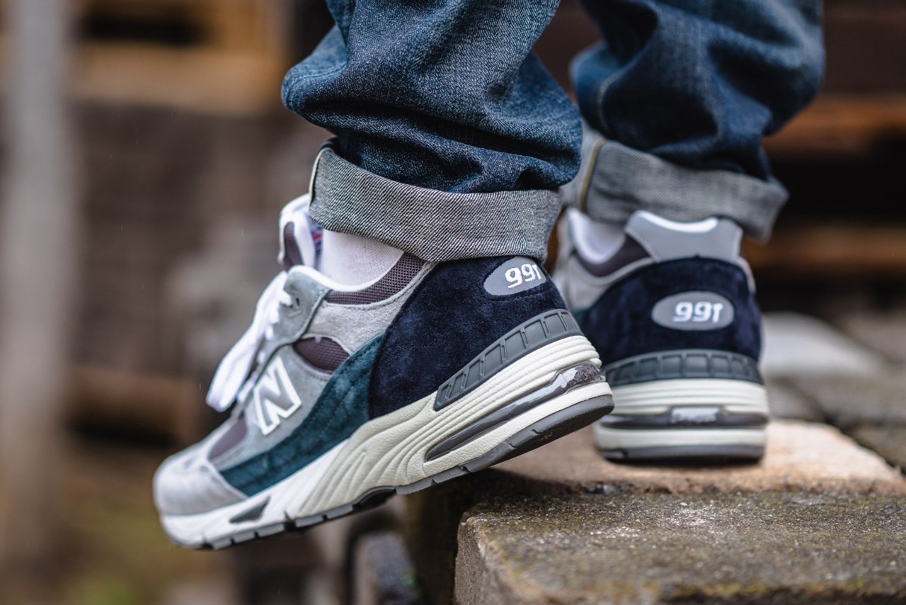 Zapatos dolor Evento New Balance 991 Made in UK "Grey/Blue" Release | Drops | Hypebeast
