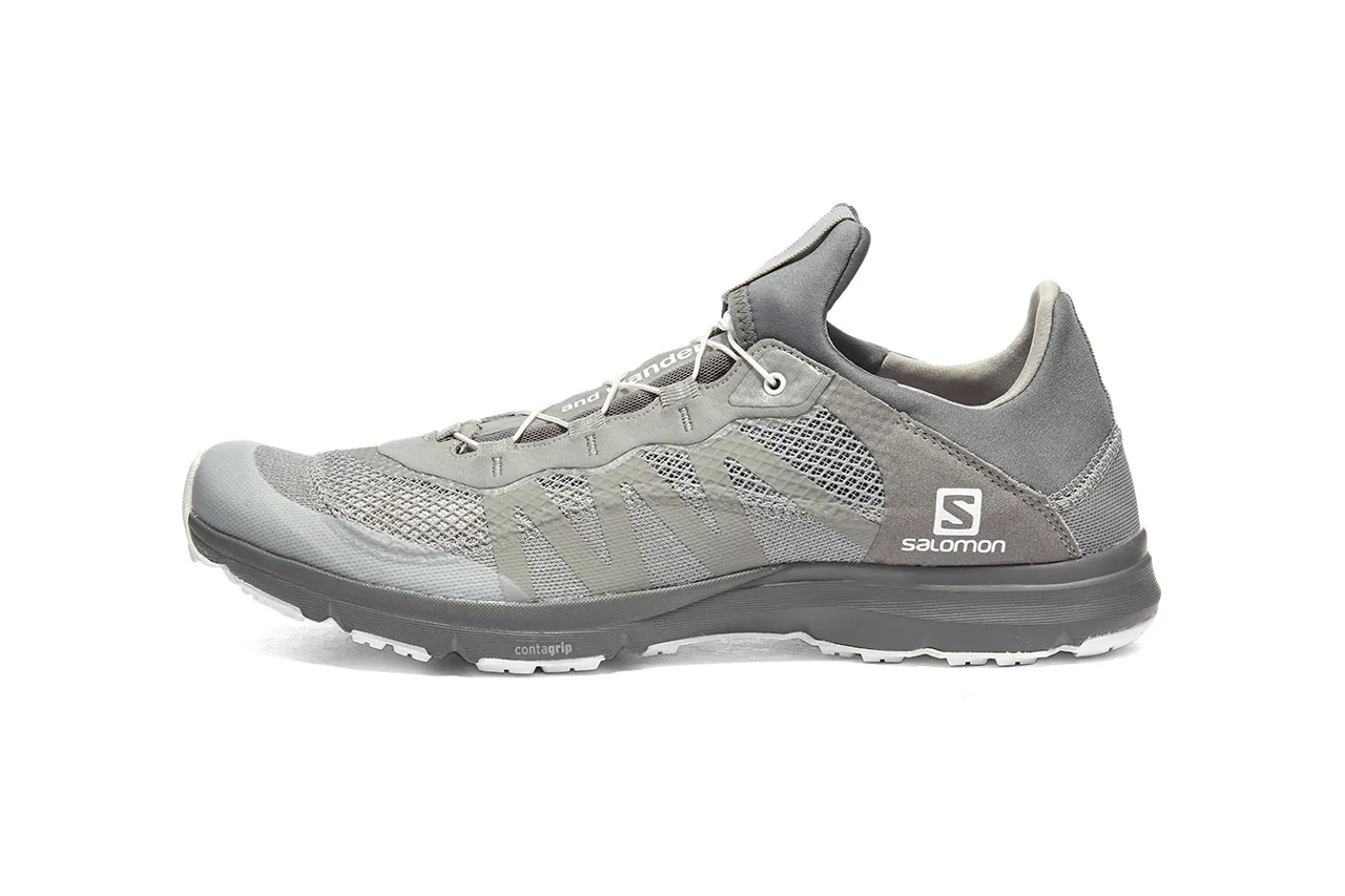 and wander salomon reflective mesh sneaker grey white release date info photos price
