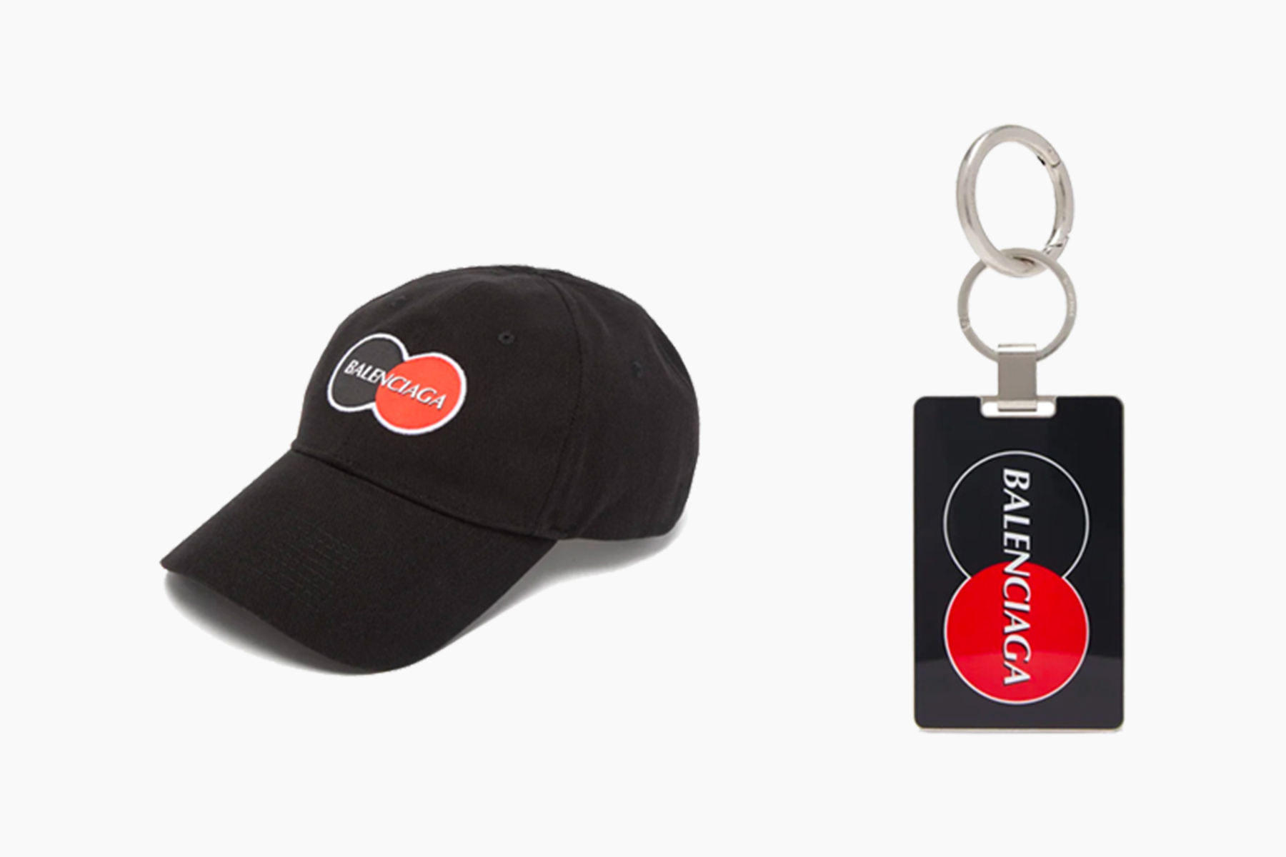 Balenciaga Mastercard Logo Cap & Card Key Ring