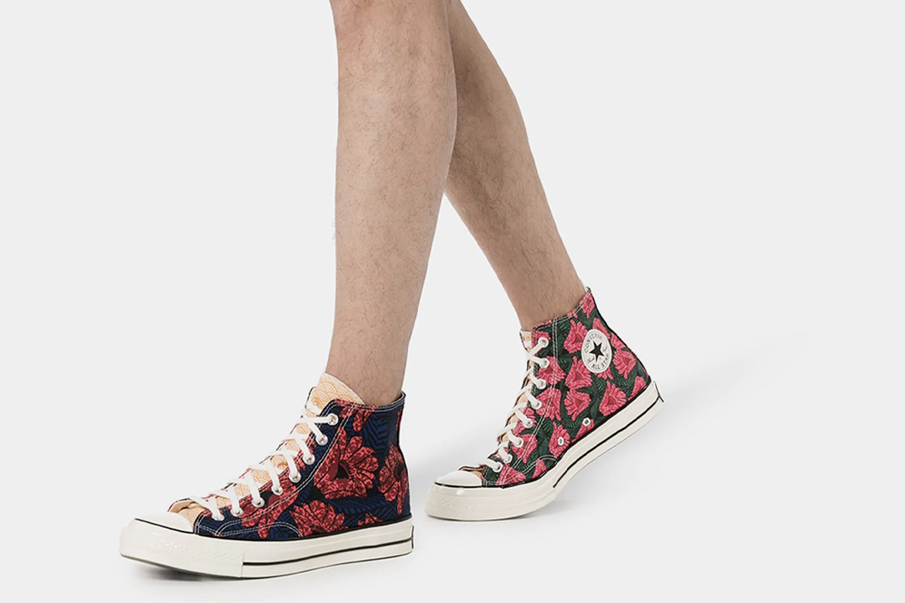 chuck 70 floral leather low top