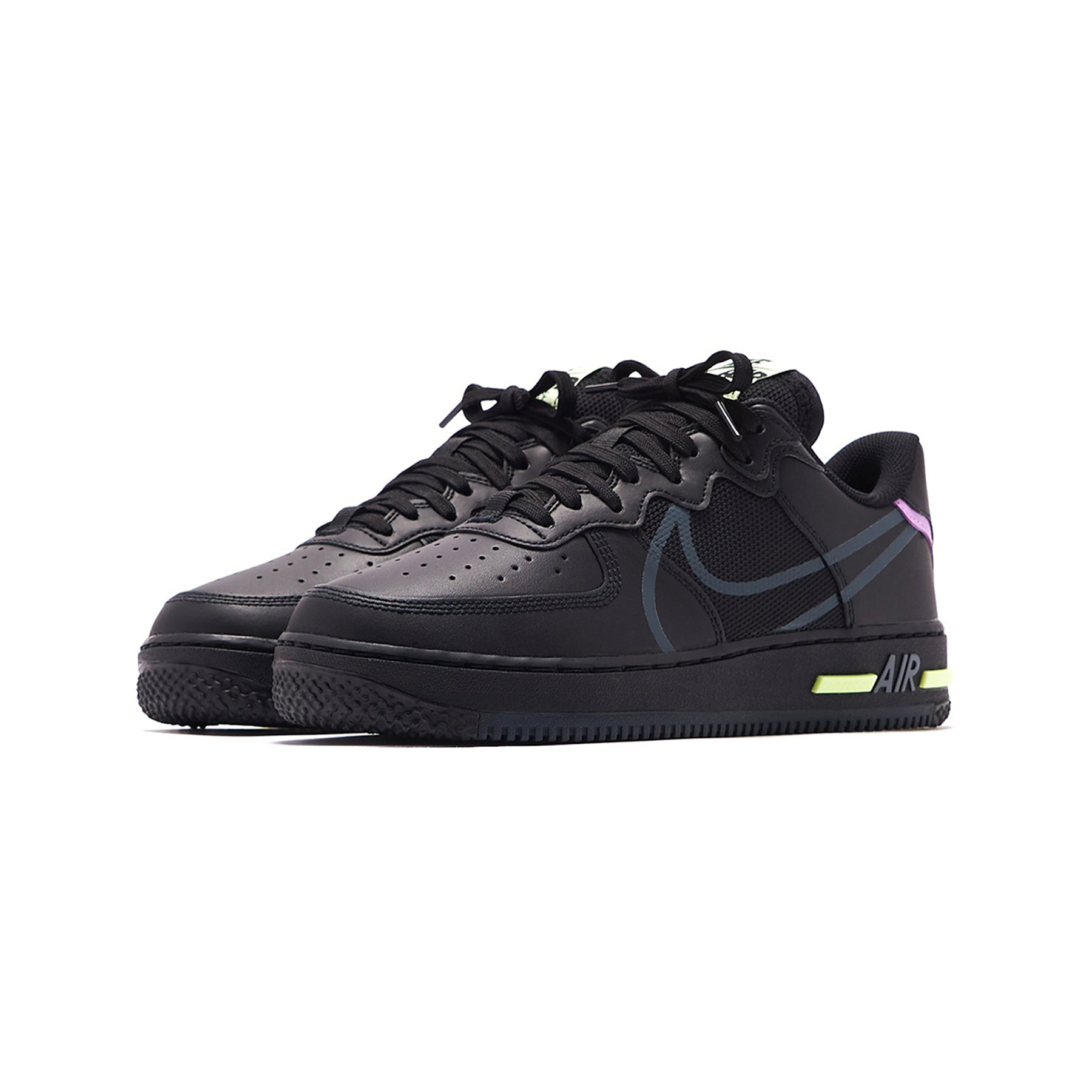 Nike Air Force 1 React D/MS/X Black/Anthracite, Drops