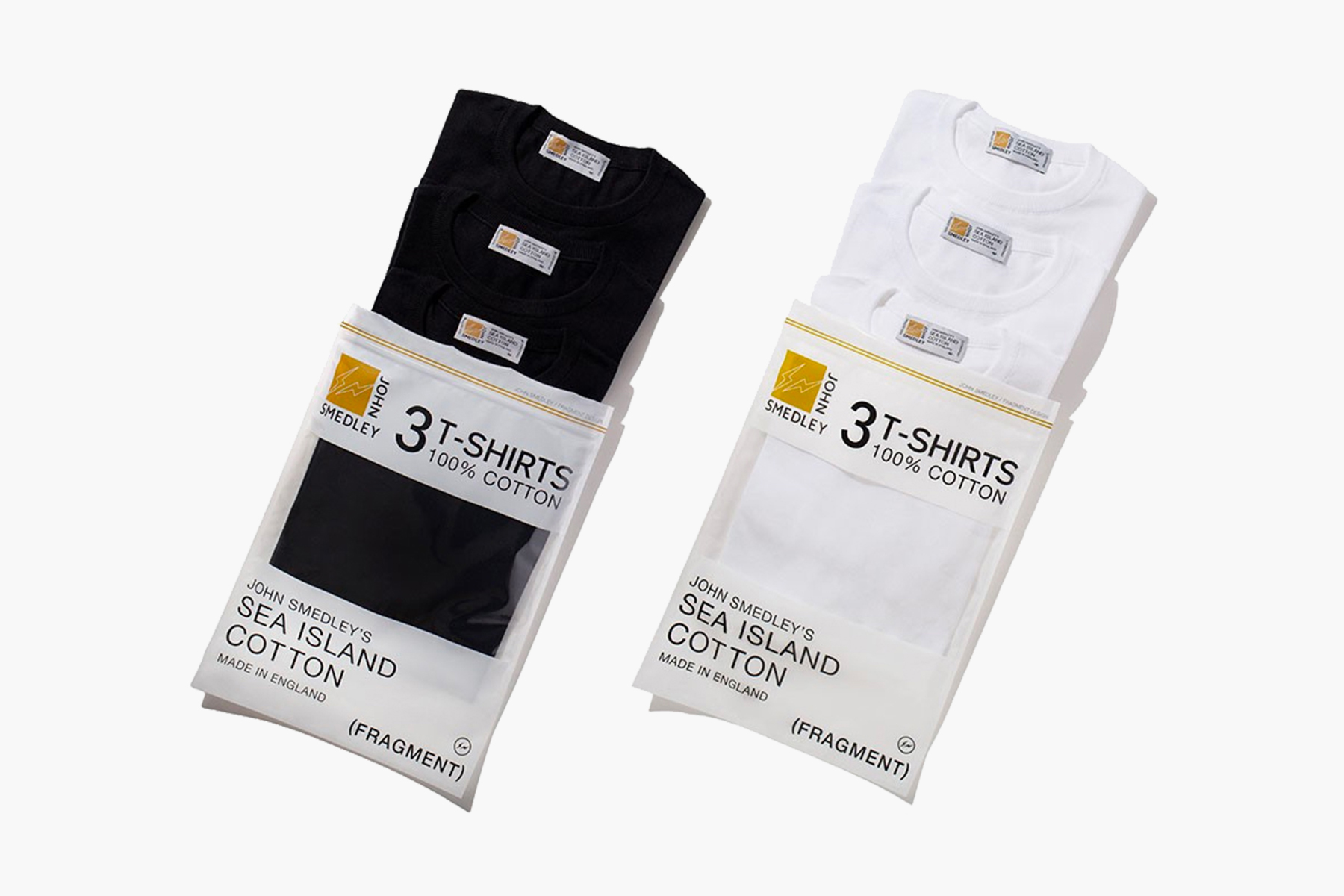 fragment design & John Smedley Reunite for Essential T-Shirt Packs