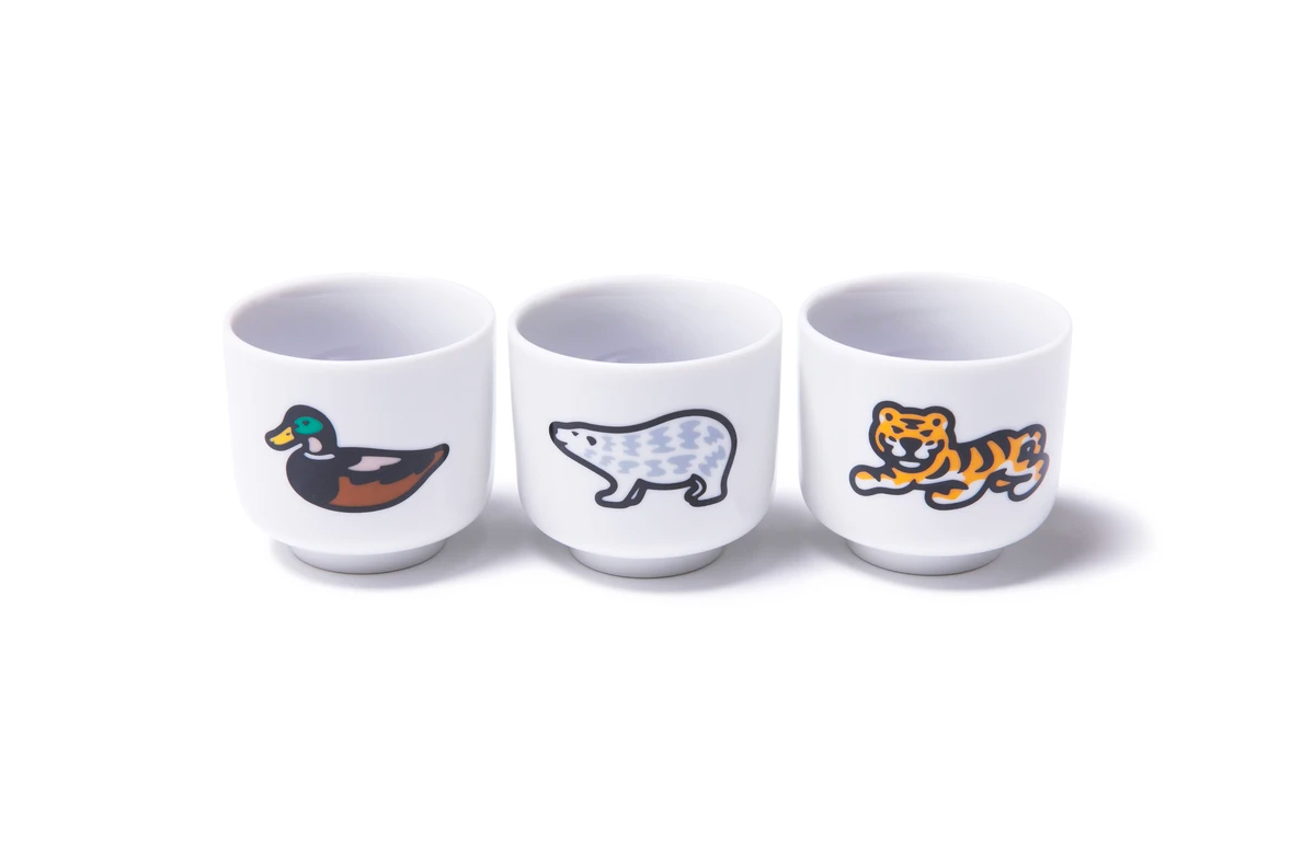 100% Authentic Human made duck mug Blue White Original Shaped NIGO Japan NEW