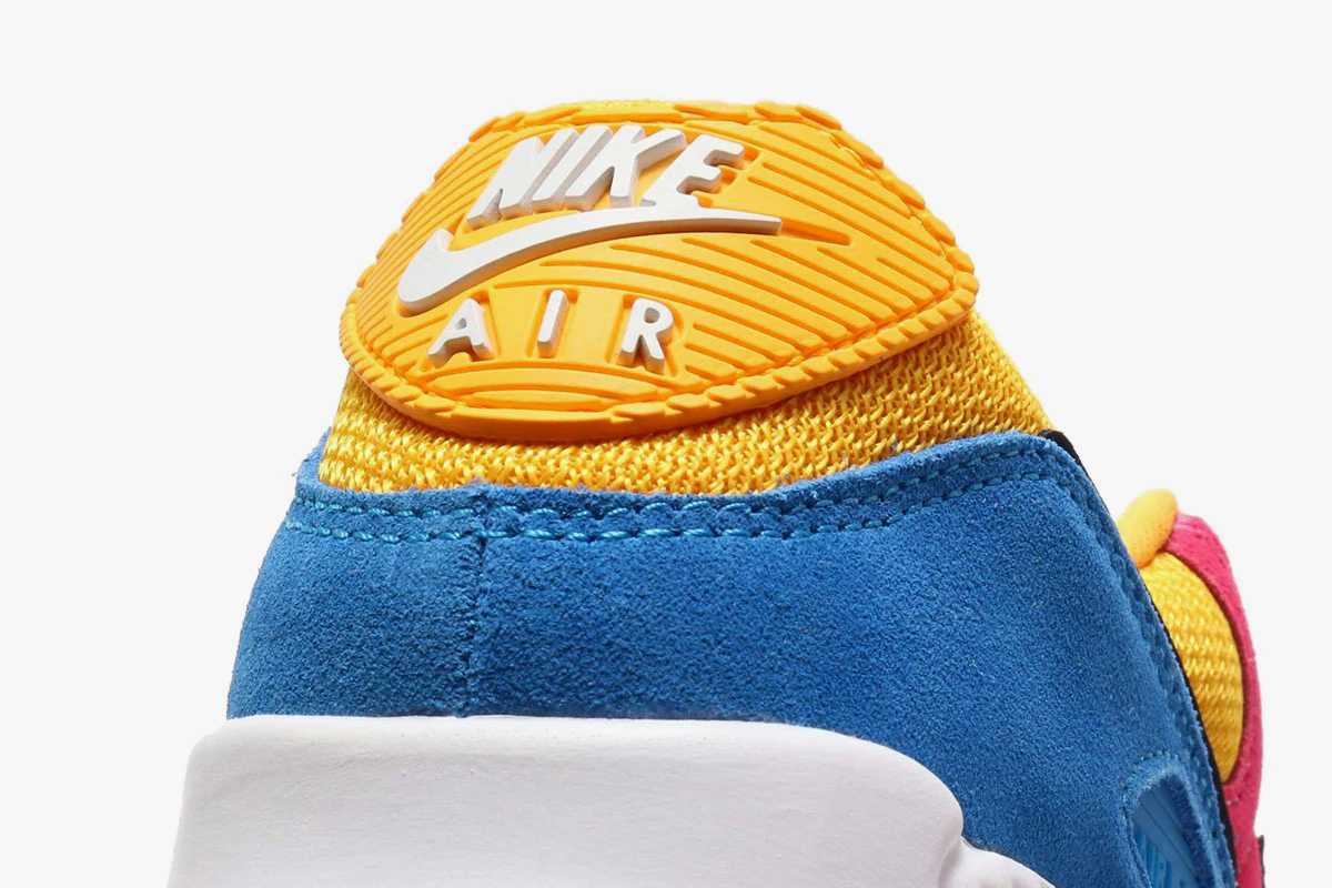 air max 90 pink yellow blue