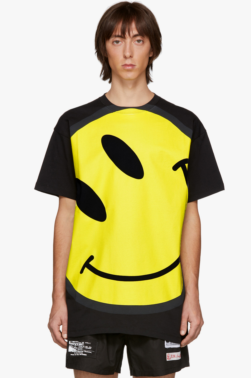 Raf Simons Oversized Collage Smiley Sweater 2020 | Drops | HYPEBEAST
