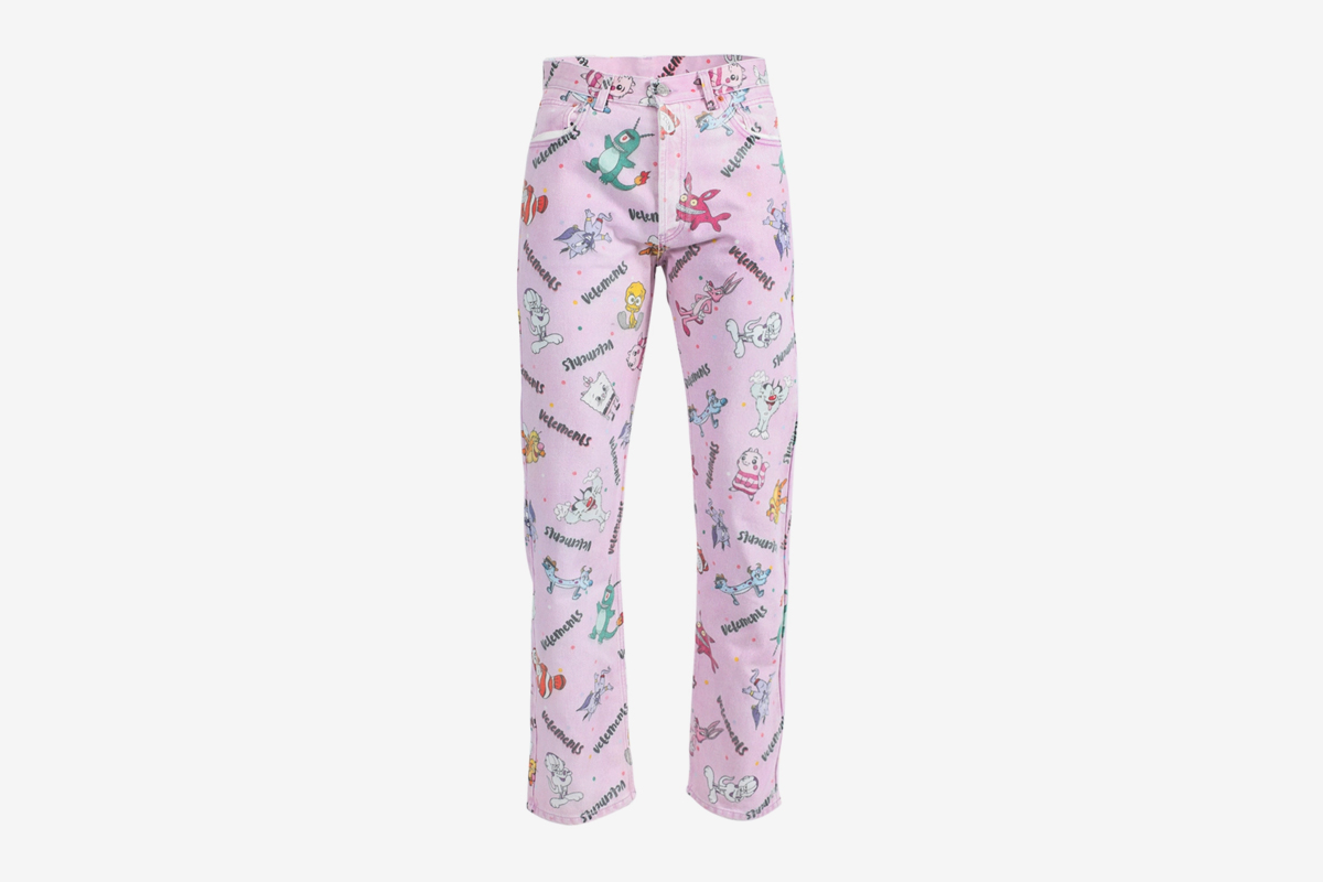 Vetements Pink Multicolored Comic Jeans Release Buy Price The Webster