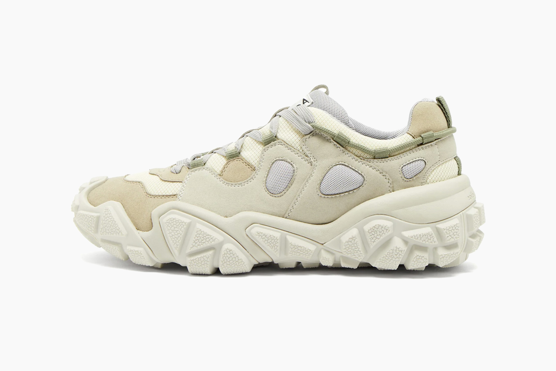 Acne Studios Chunky-Sole Suede and Mesh Low Top Trainers