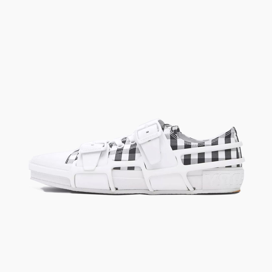 Burberry Gingham Cotton & Leather Webb Sneakers | Drops | Hypebeast