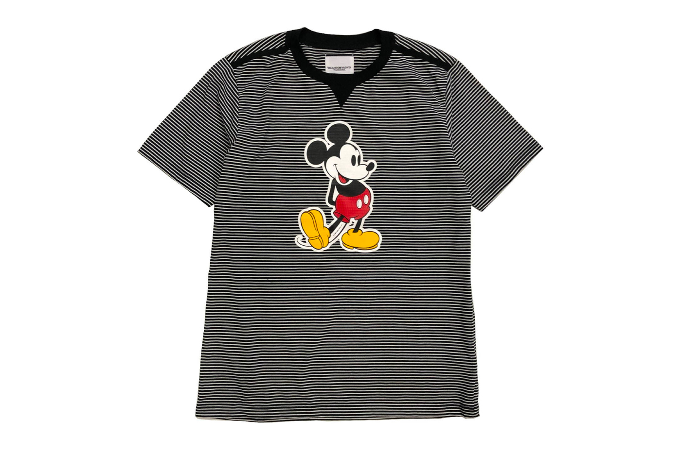 TAKAHIROMIYASHITATheSoloist Mickey Mouse T Shirt menswear streetwear spring summer 2020 collection japanese designer disney print stripes shinjuku isetan tokyo graphic tee