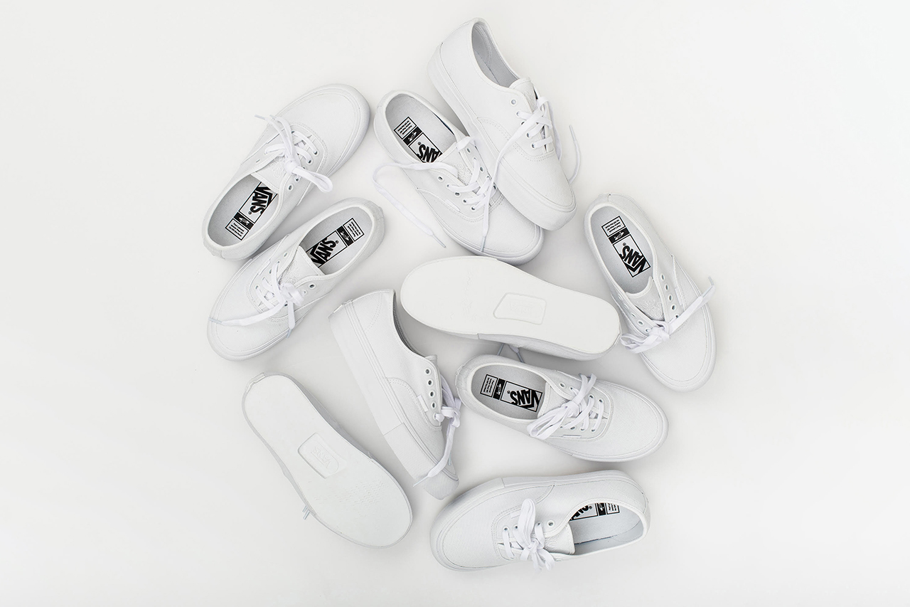 white canvas craft shoes
