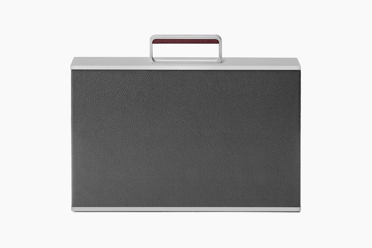 The Webster X Charles Simon Light Beige Bonaventure Aluminum Rolling Luggage