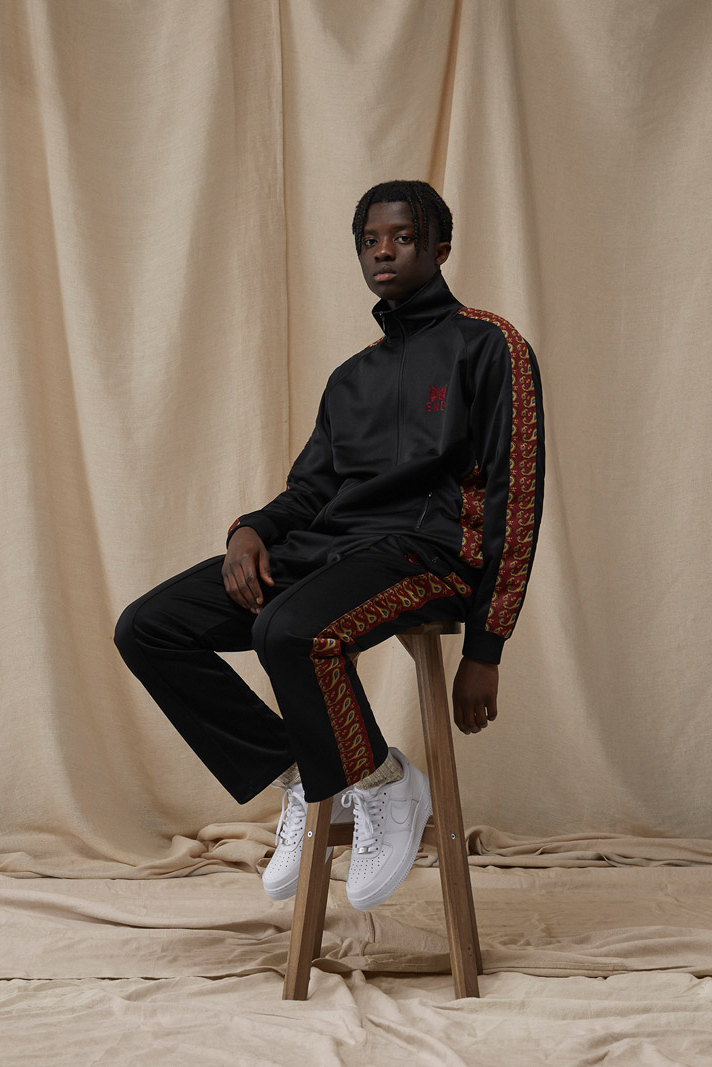 needles end clothing 15th anniversary tracksuits collection paisley black details buy cop purchase release information
