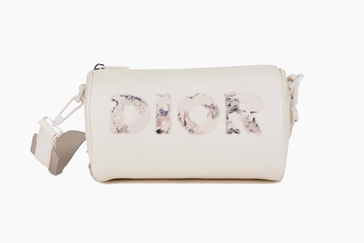 Daniel Arsham x Dior Grained Leather Roller Bag
