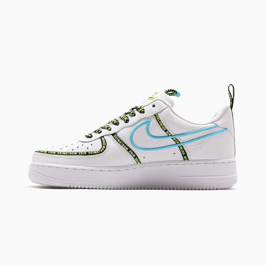 Size 11.5 - Nike Air Force 1 '07 LV8 Double Air Pack - White Barely Volt