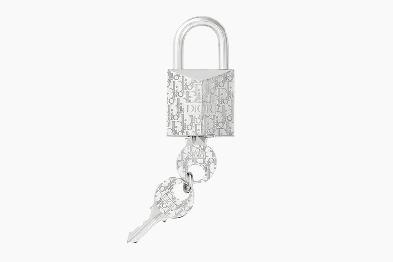 Dior Oblique Padlock Key Ring