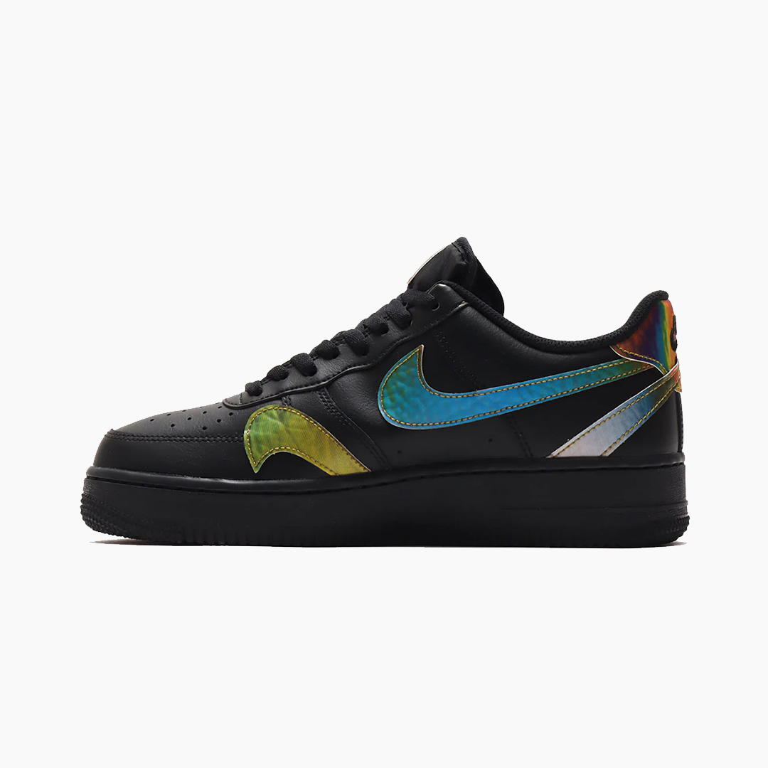 Nike, Shoes, Yellow Air Force S With Holographic Swoosh