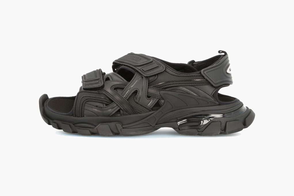 Balenciaga Track Sandal in Matte Black | Hypebeast