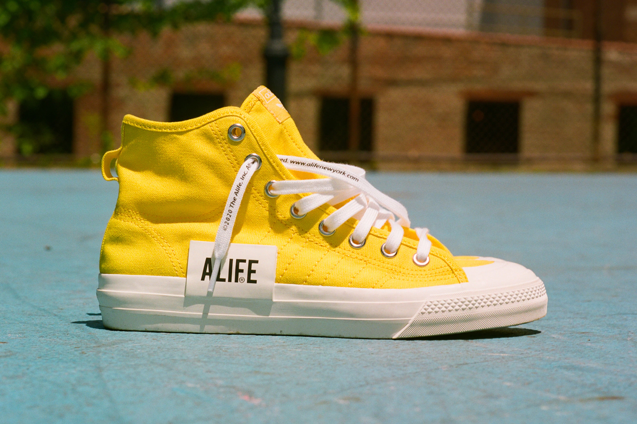 alife adidas originals nizza hi high black white yellow fx2619 official release date info photos price store list buying guide