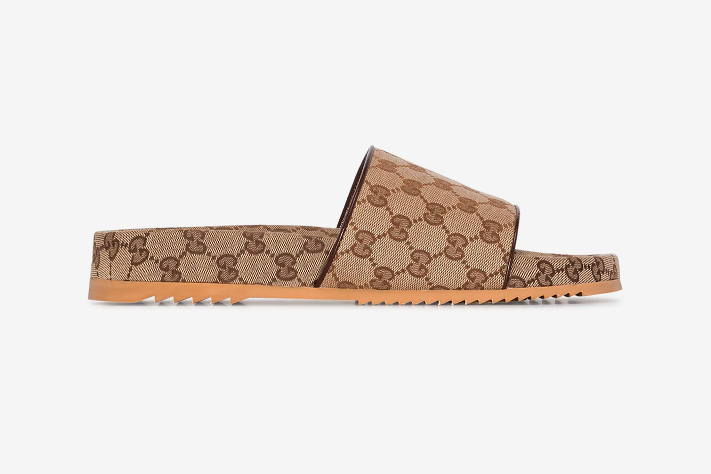Gucci GG Supreme Sandals in Brown | Hypebeast