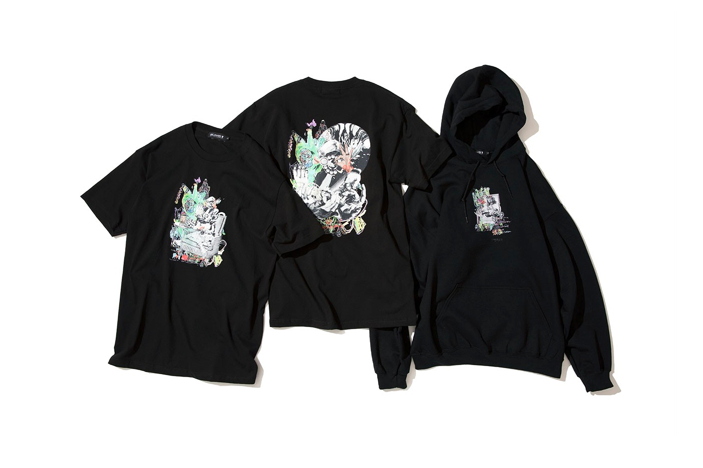 Kosuke Kawamura BLACK SMOKER RECORDS Capsule menswear streetwear spring summer 2020 collection ss20 beams t harajuku tokyo artist collage T shirt hoodies