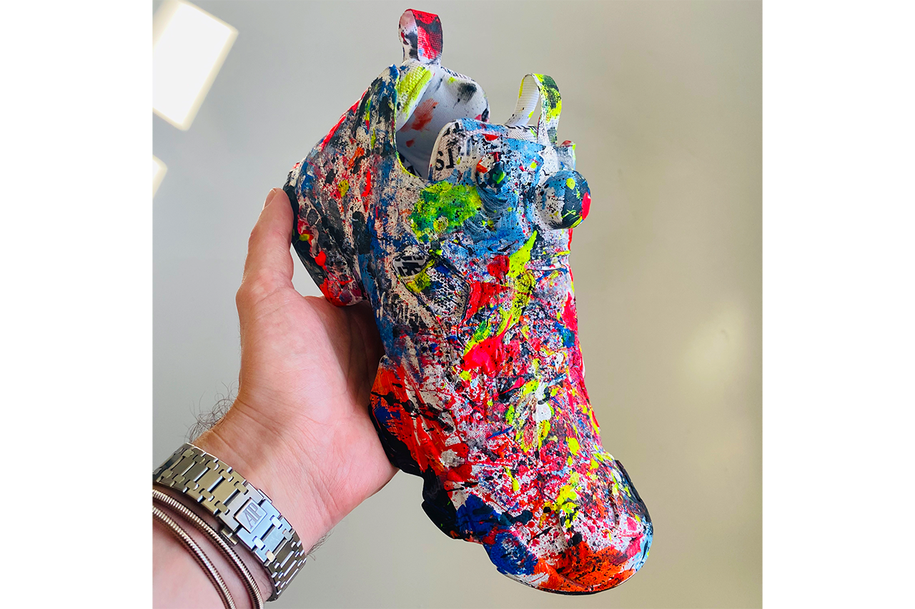 vetements sneaker reebok instapump fury the masterpiece customized unique one of one buy cop purchase release information spring summer 2021