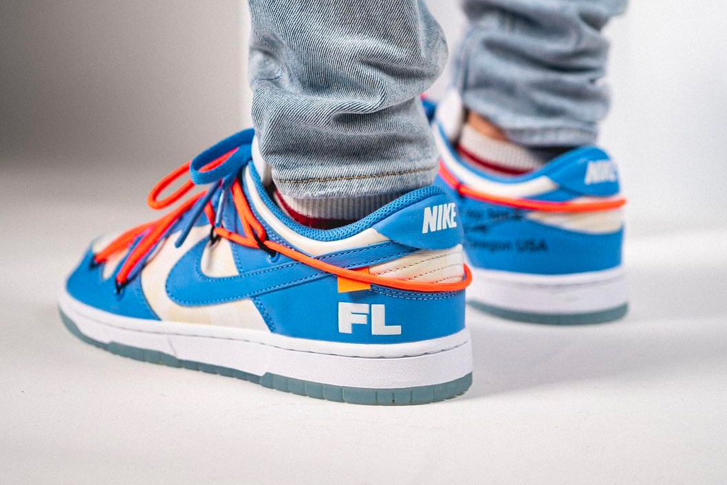 Off-White™ x Futura Nike Dunk Low On Foot Look