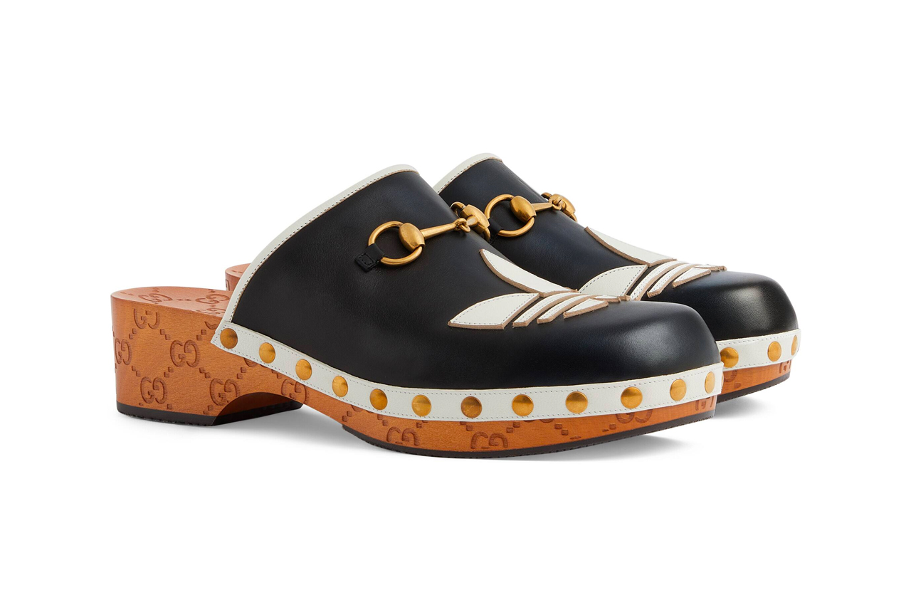 adidas x Gucci Gazelle Clog Loafer Decollete Heel Pump Slipper Terry Slides Footwear Closer Official First Look Release Information