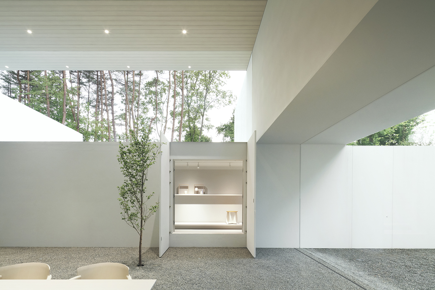 Nendo Creates Guesthouse and Gallery from Long Concrete Corridors