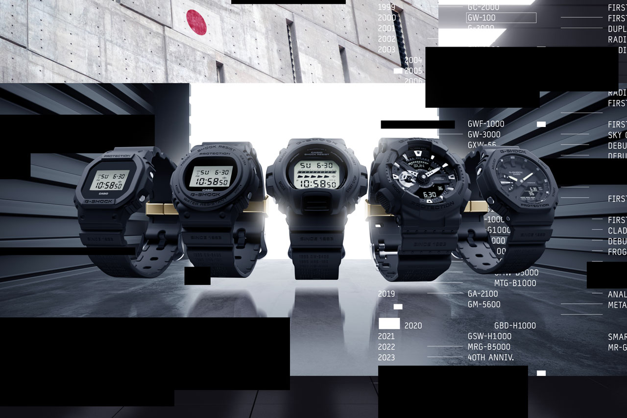 G-SHOCK Reveals 40th Anniversary REMASTER BLACK Watches 