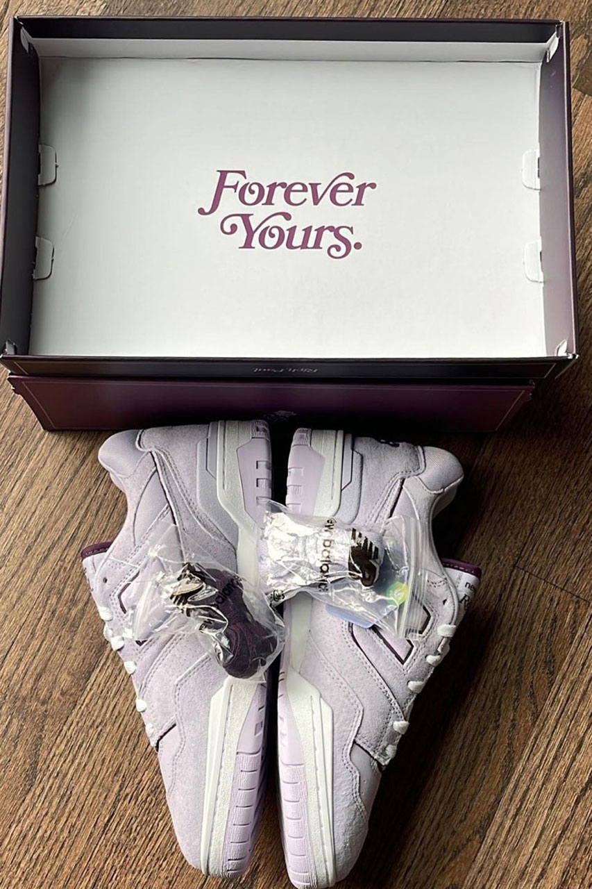 rich paul new balance 550 lavender release date info store list buying guide photos price forever yours lilac