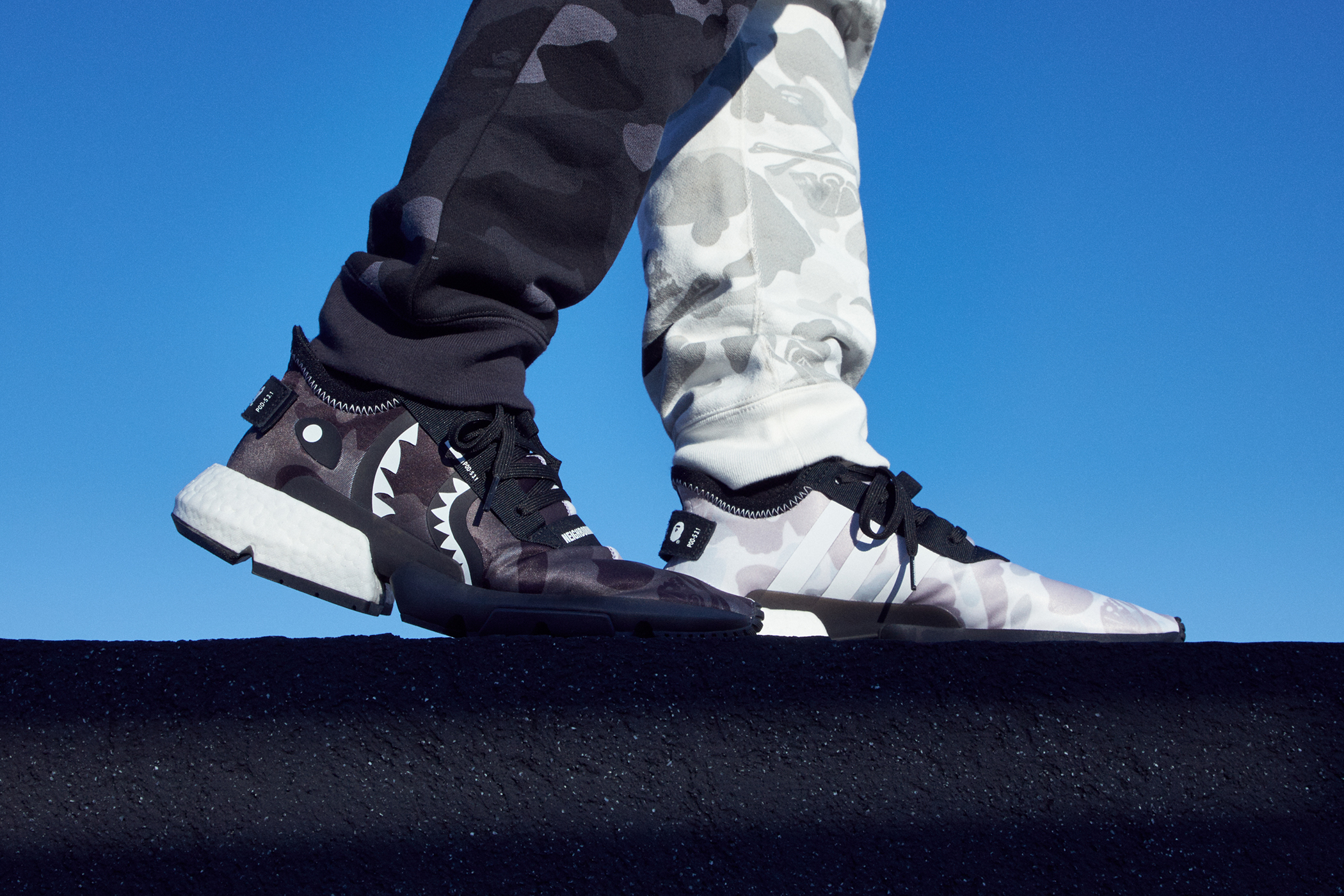 近赏 NEIGHBORHOOD x A BATHING APE® x adidas Originals 三方联名鞋款