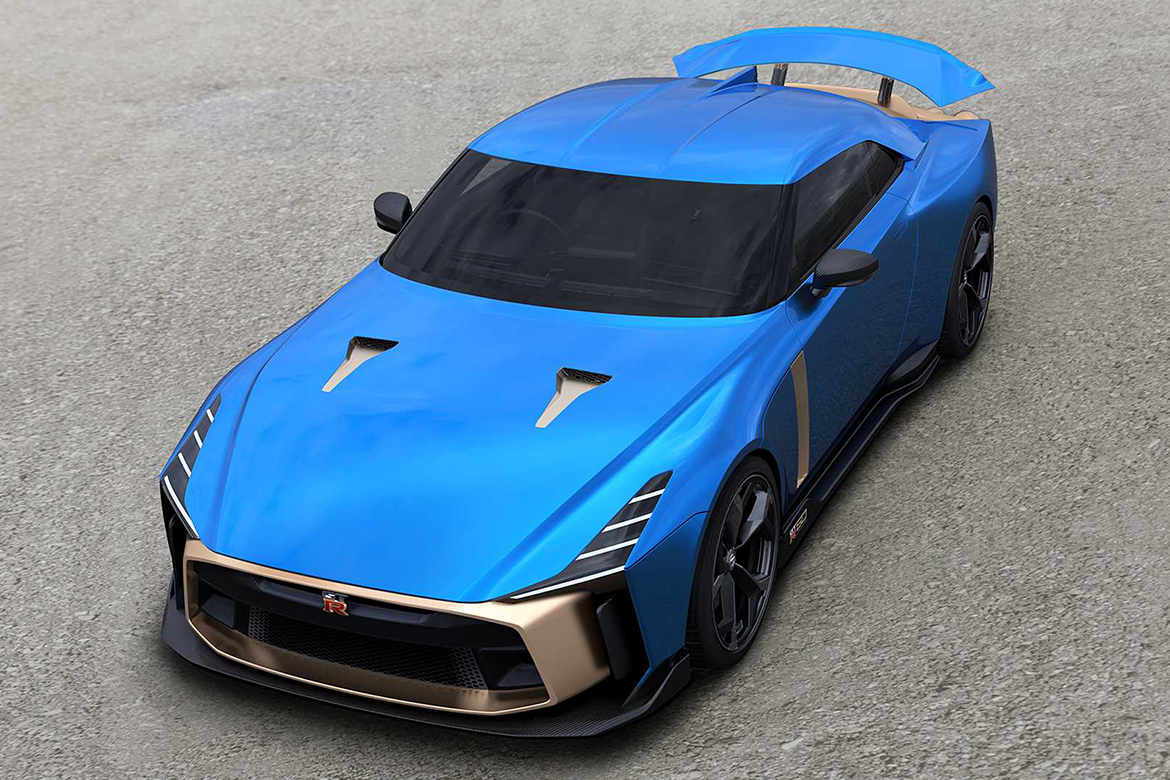 近赏 Nissan 联手 Italdesign 打造日产 GT-R50 蓝色样式