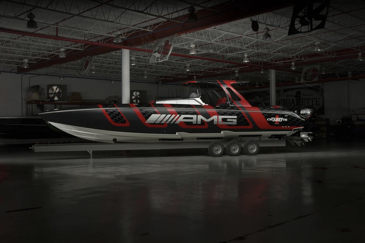 Mercedes-AMG 携手 Cigarette Racing 打造千匹马力游艇