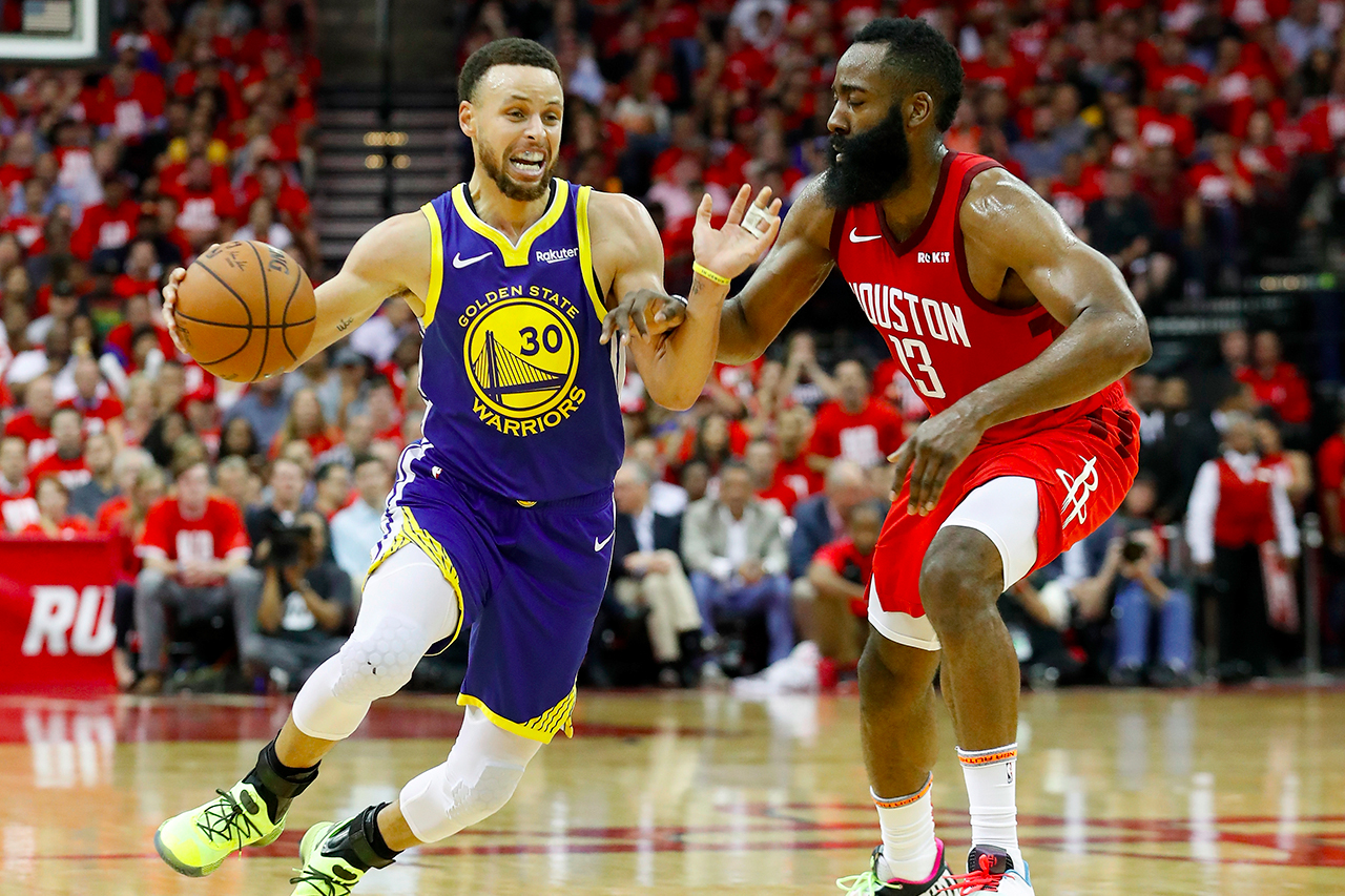 NBA 季后赛 2019 − James Harden 持续上演飙分秀领 Rockets 打平 Warriors