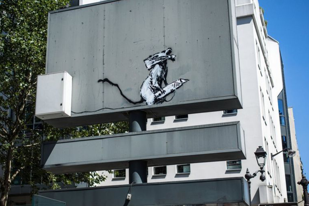 涂鸦艺术家 Banksy 之作品于巴黎市中心遭到盗窃
