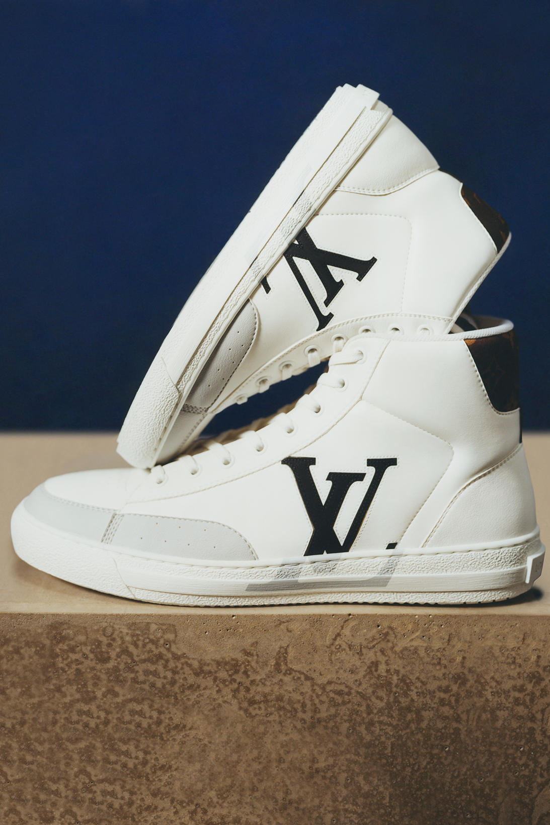 Louis Vuitton Sustainable Eco-Friendly Charlie Sneaker High Top Unisex White Black