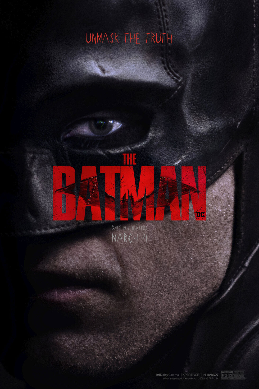 The Batman Movie Poster Robert PAttinson
